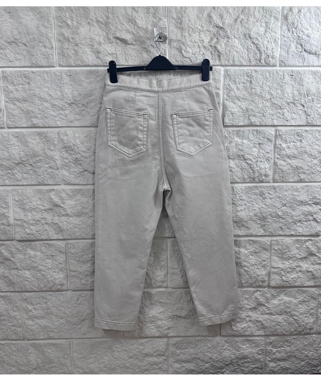 RICK OWENS DRKSHDW Бежевые хлопковые джинсы скинни, фото 2