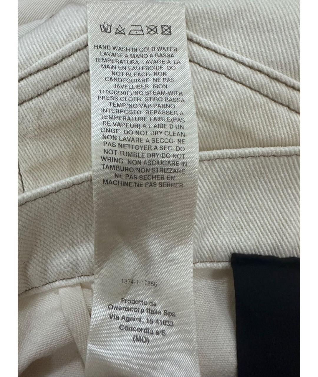 RICK OWENS DRKSHDW Бежевые хлопковые джинсы скинни, фото 5