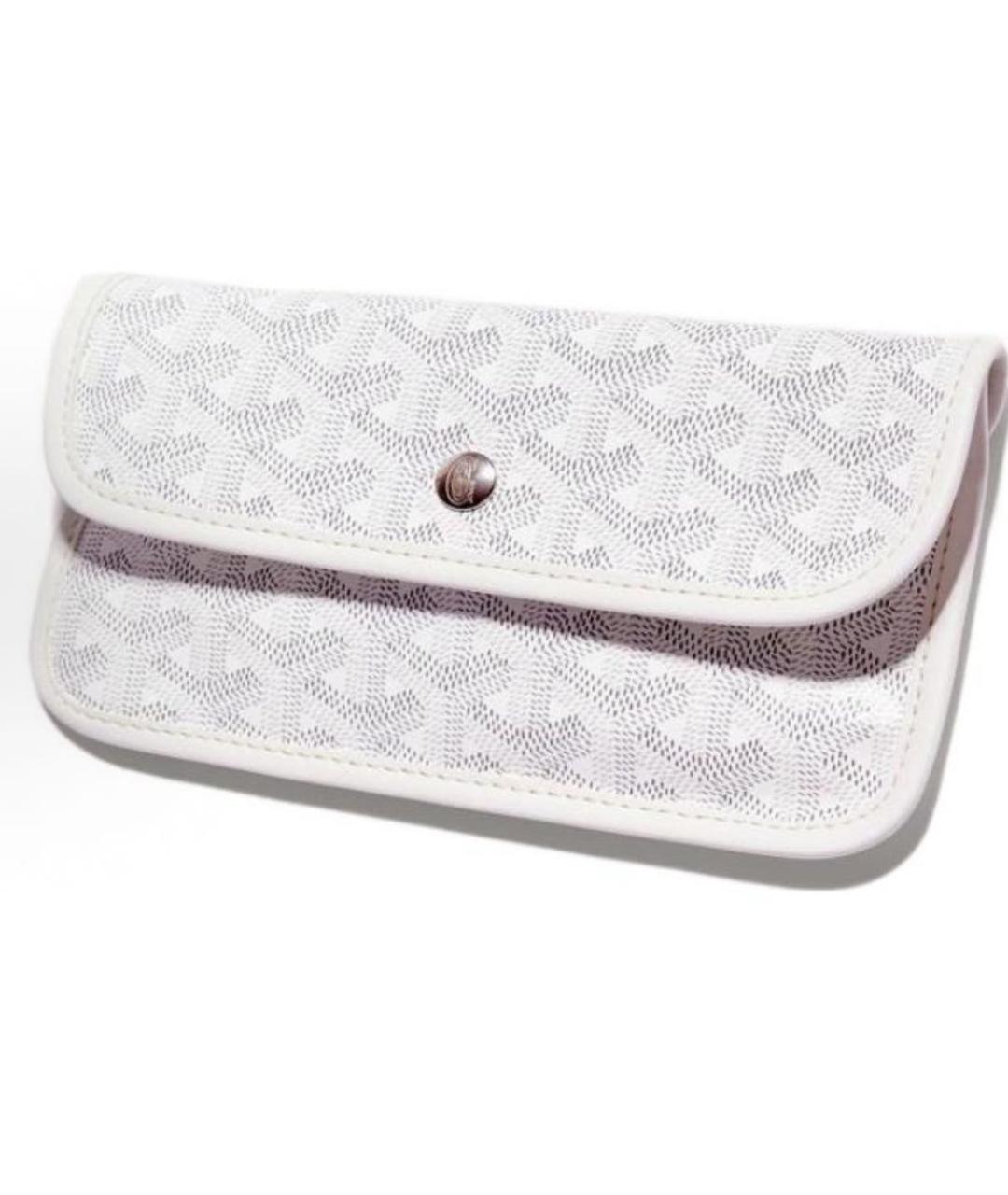 GOYARD Белая кожаная сумка тоут, фото 4