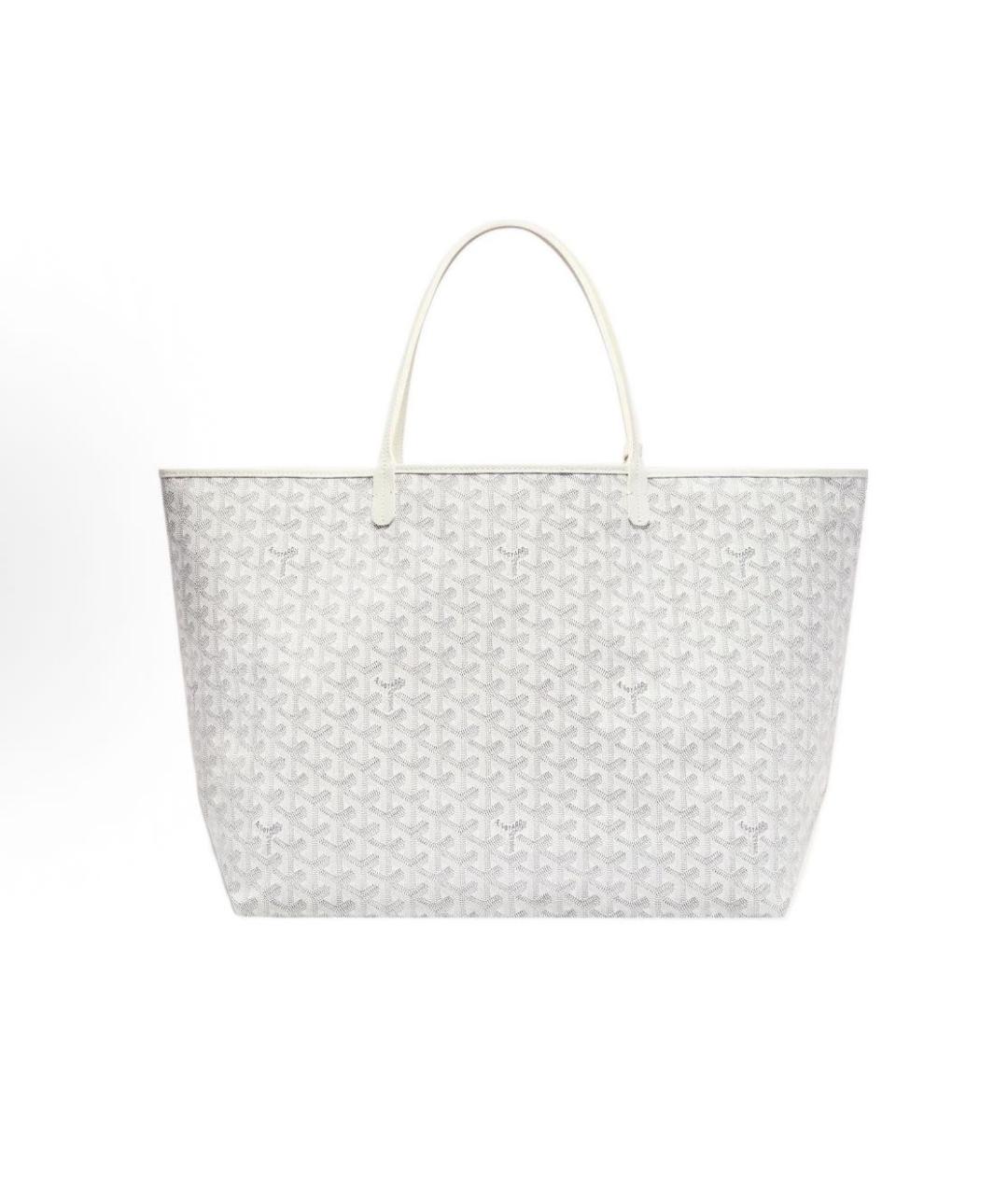 GOYARD Белая кожаная сумка тоут, фото 2