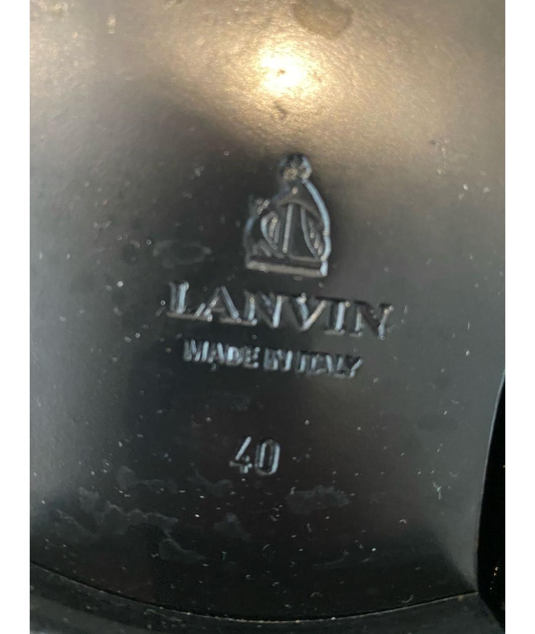LANVIN Черные туфли из лакированной кожи, фото 6