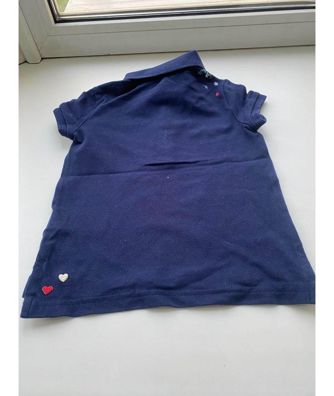 POLO RALPH LAUREN Темно-синий хлопковый детская футболка / топ, фото 2