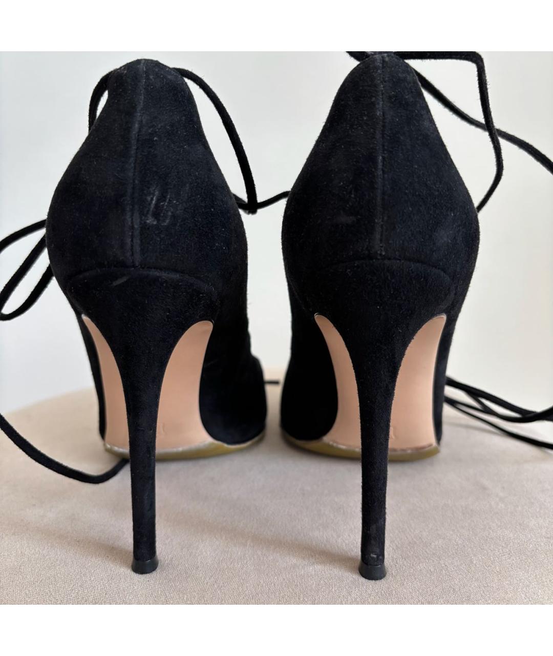 GIANVITO ROSSI Черные замшевые туфли, фото 8