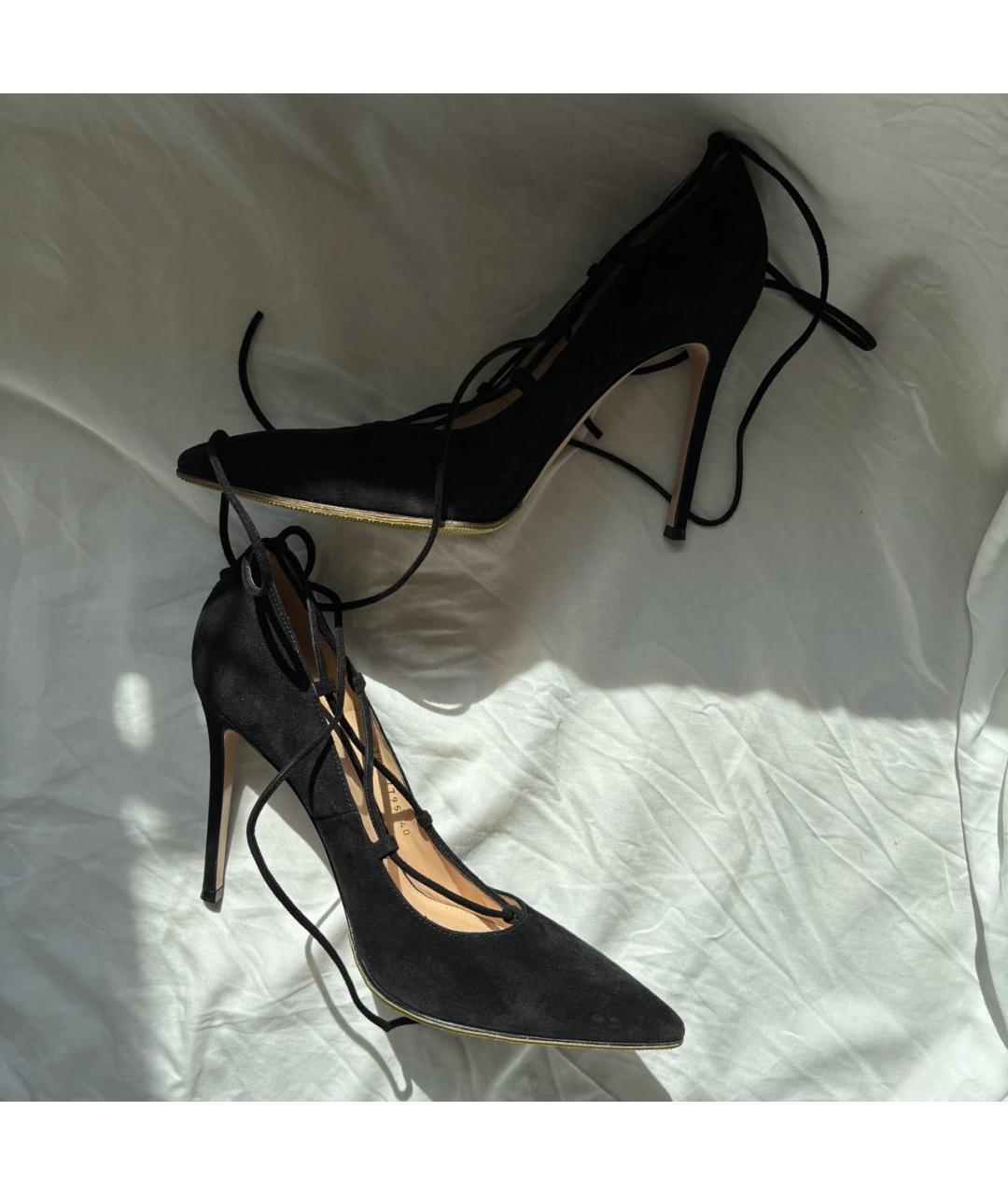 GIANVITO ROSSI Черные замшевые туфли, фото 9