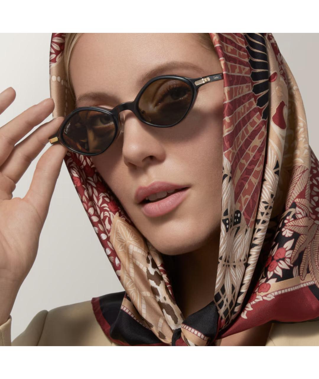 CARTIER Черные пластиковые солнцезащитные очки, фото 2
