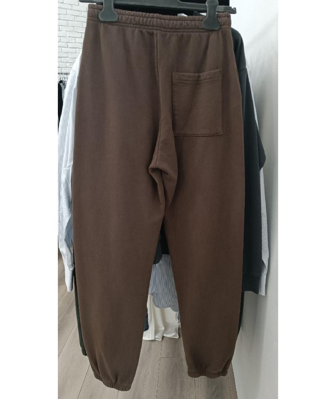SPORTY AND RICH Коричневые хлопковые спортивные брюки и шорты, фото 2