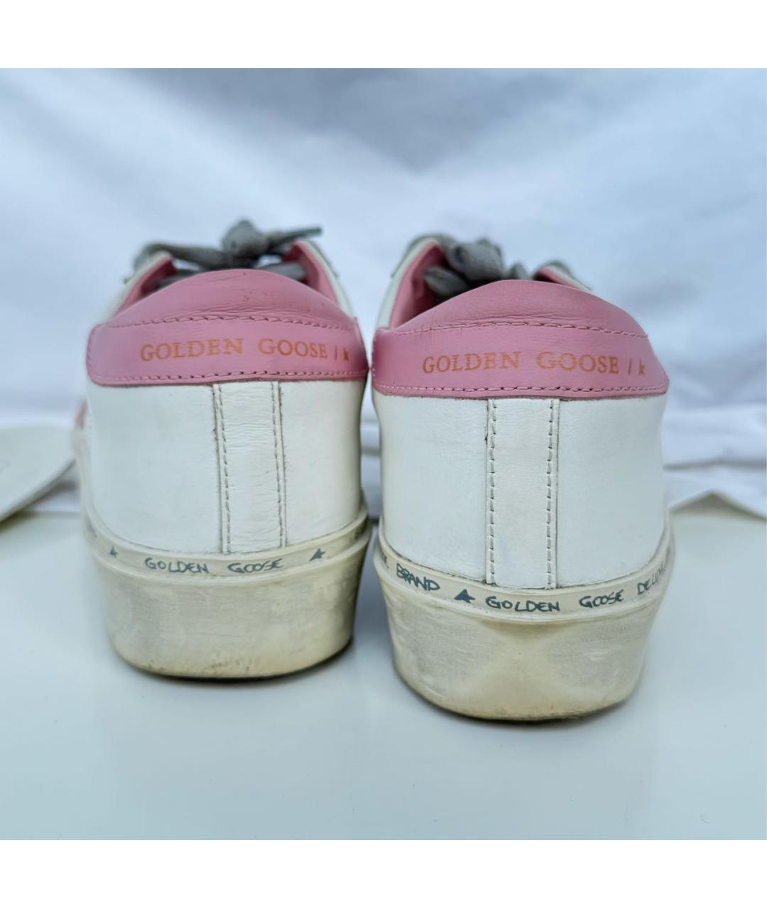 GOLDEN GOOSE DELUXE BRAND Белые кожаные кеды, фото 3