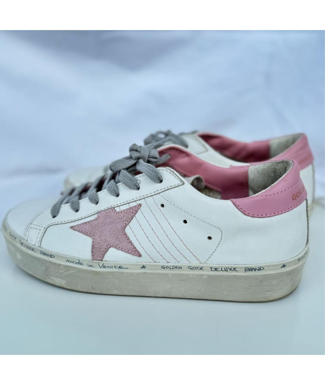GOLDEN GOOSE DELUXE BRAND Белые кожаные кеды, фото 6