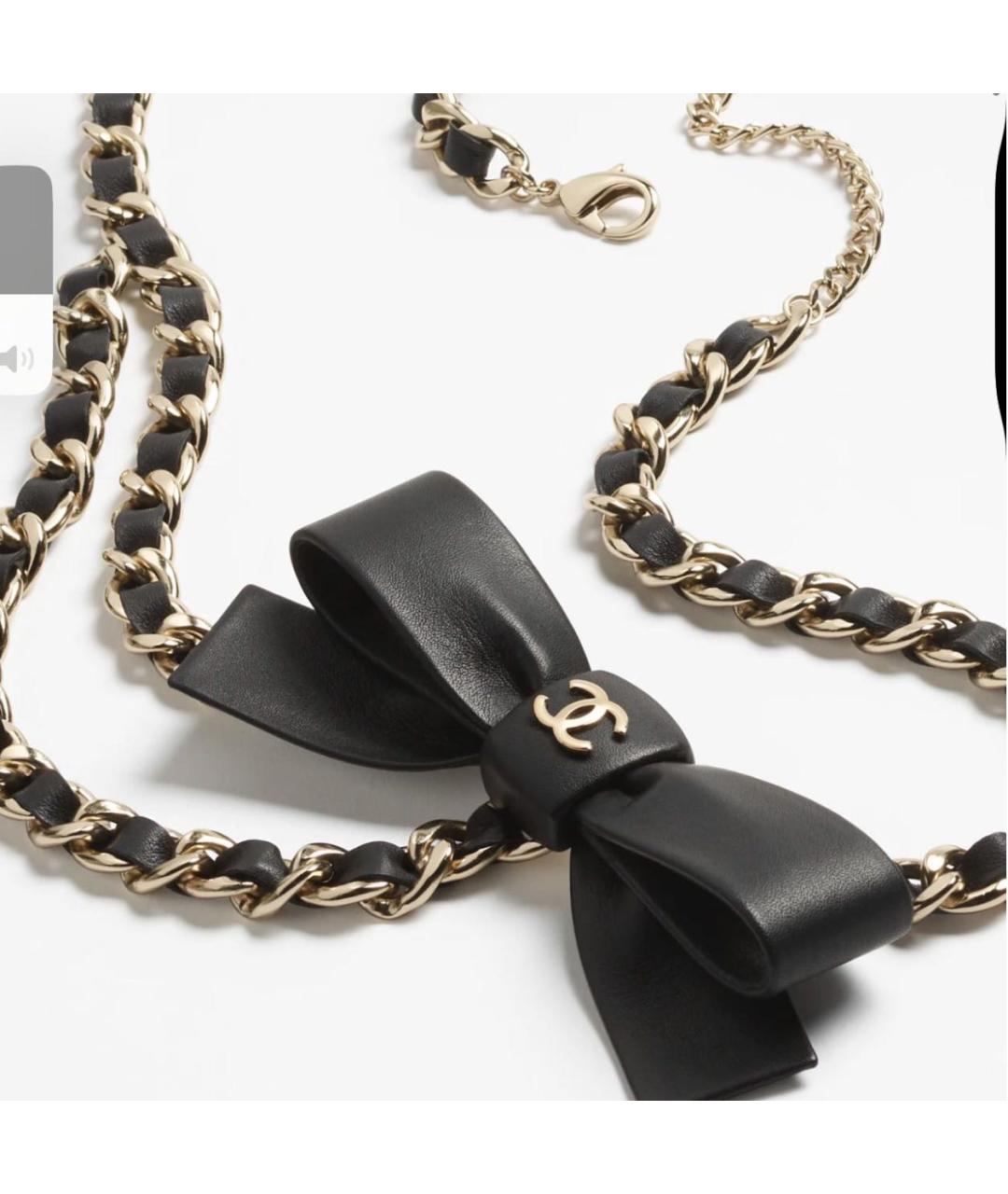 CHANEL Черный кожаный ремень, фото 4