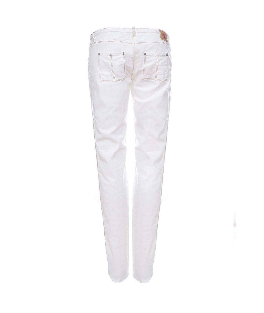DSQUARED2 Белые хлопко-эластановые джинсы слим, фото 2