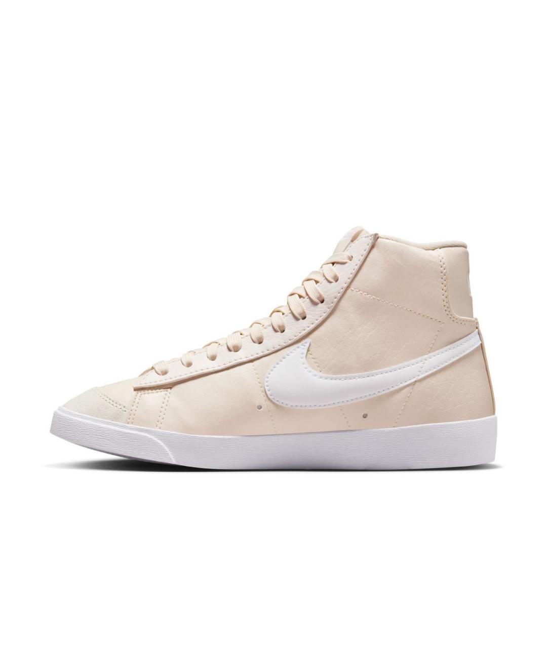 NIKE Бежевые кожаные кеды, фото 2