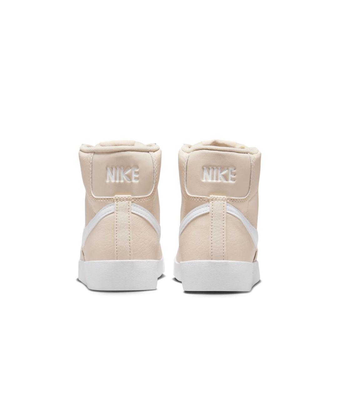 NIKE Бежевые кожаные кеды, фото 4