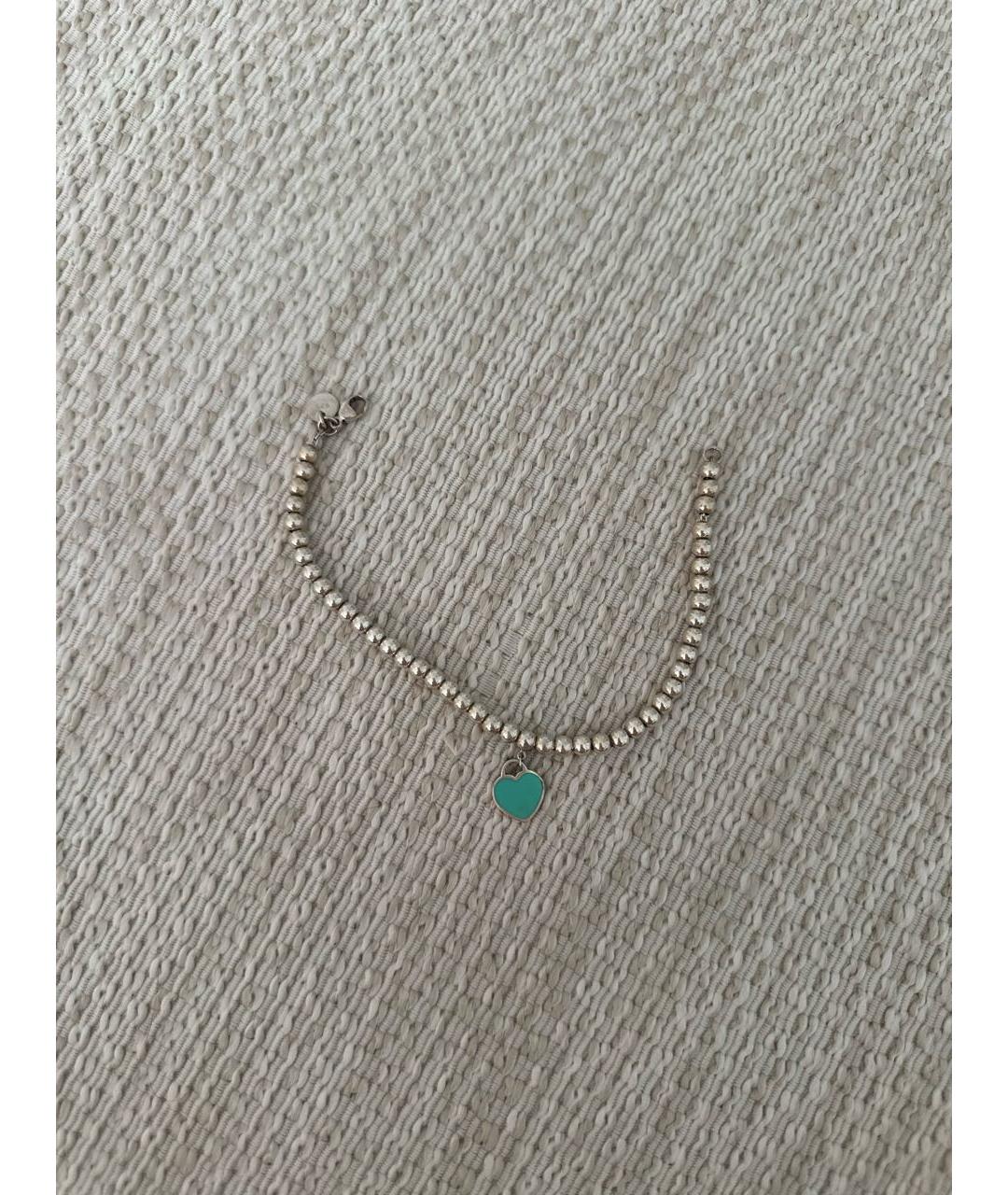 TIFFANY&CO Бирюзовый серебряный браслет, фото 2