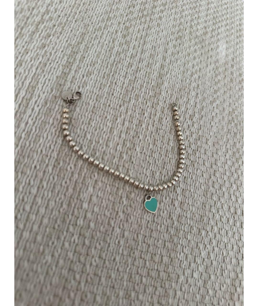 TIFFANY&CO Бирюзовый серебряный браслет, фото 3