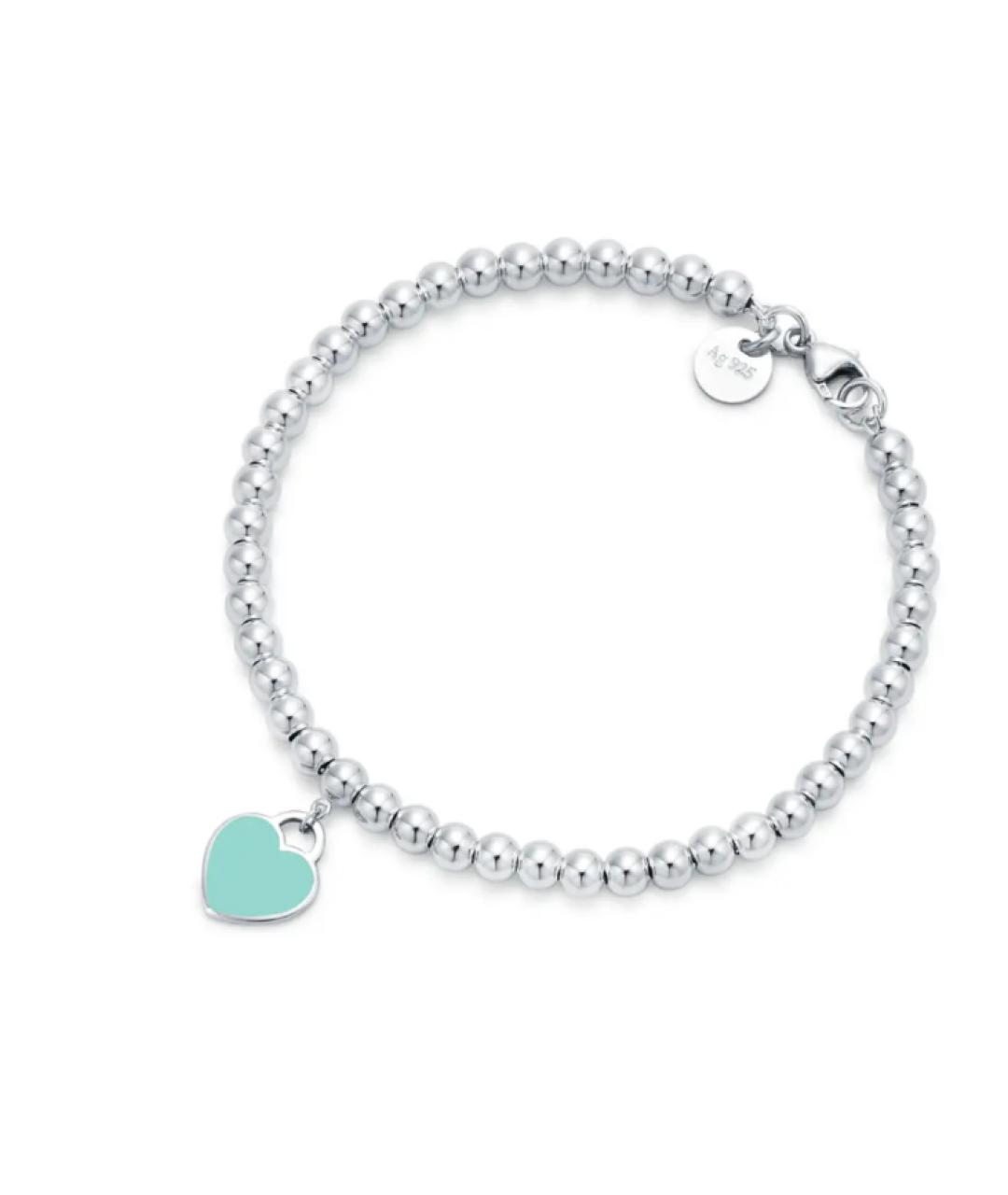 TIFFANY&CO Бирюзовый серебряный браслет, фото 1