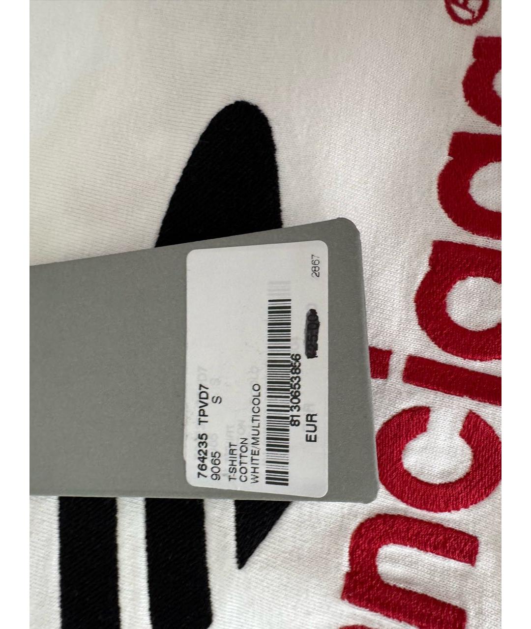 BALENCIAGA Белая хлопковая футболка, фото 5
