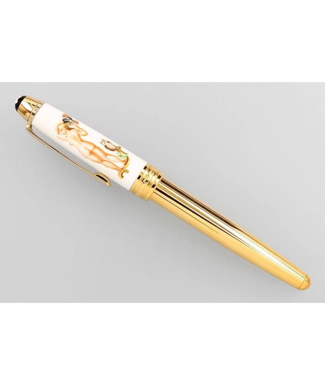 MONTBLANC Золотая металлическая перьевая ручка, фото 6