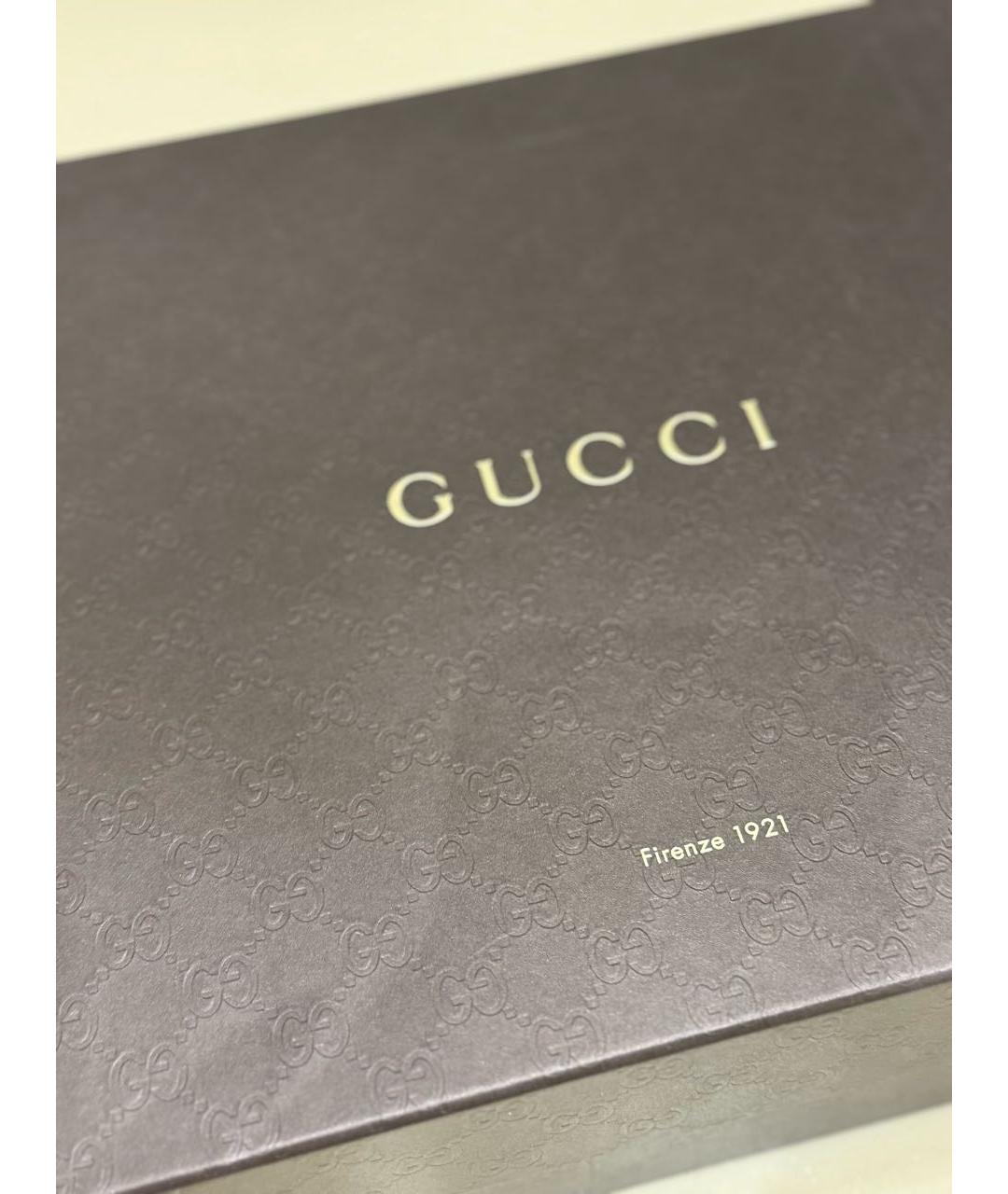 GUCCI Черные кожаные полусапоги, фото 8