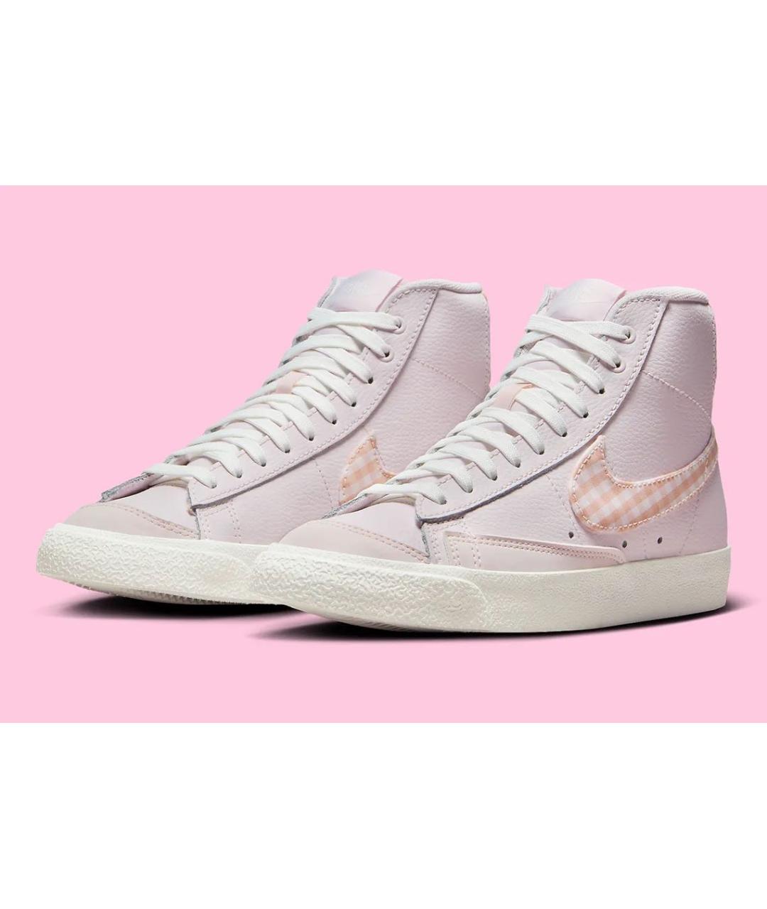 NIKE Розовые кожаные кеды, фото 2