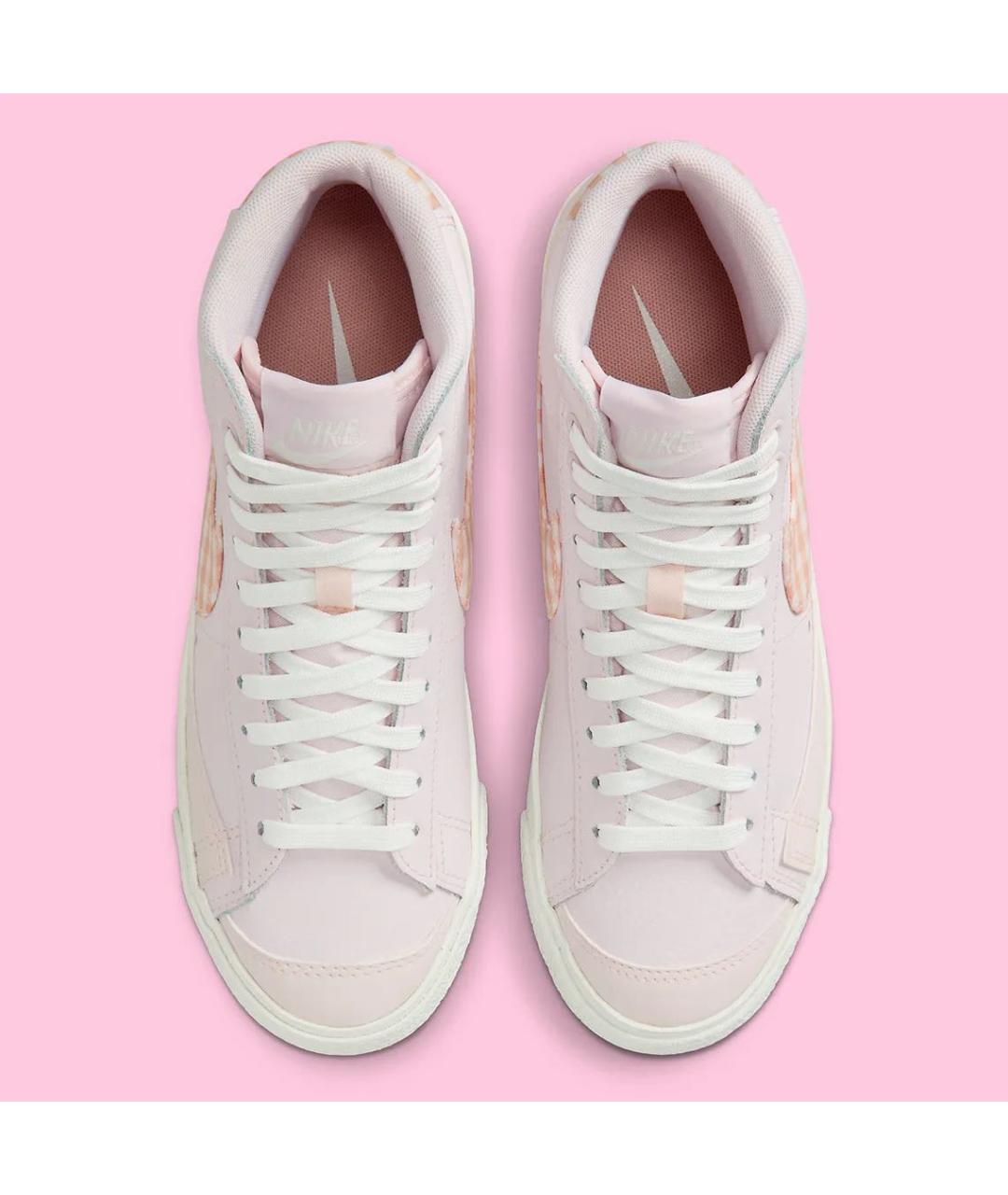 NIKE Розовые кожаные кеды, фото 4