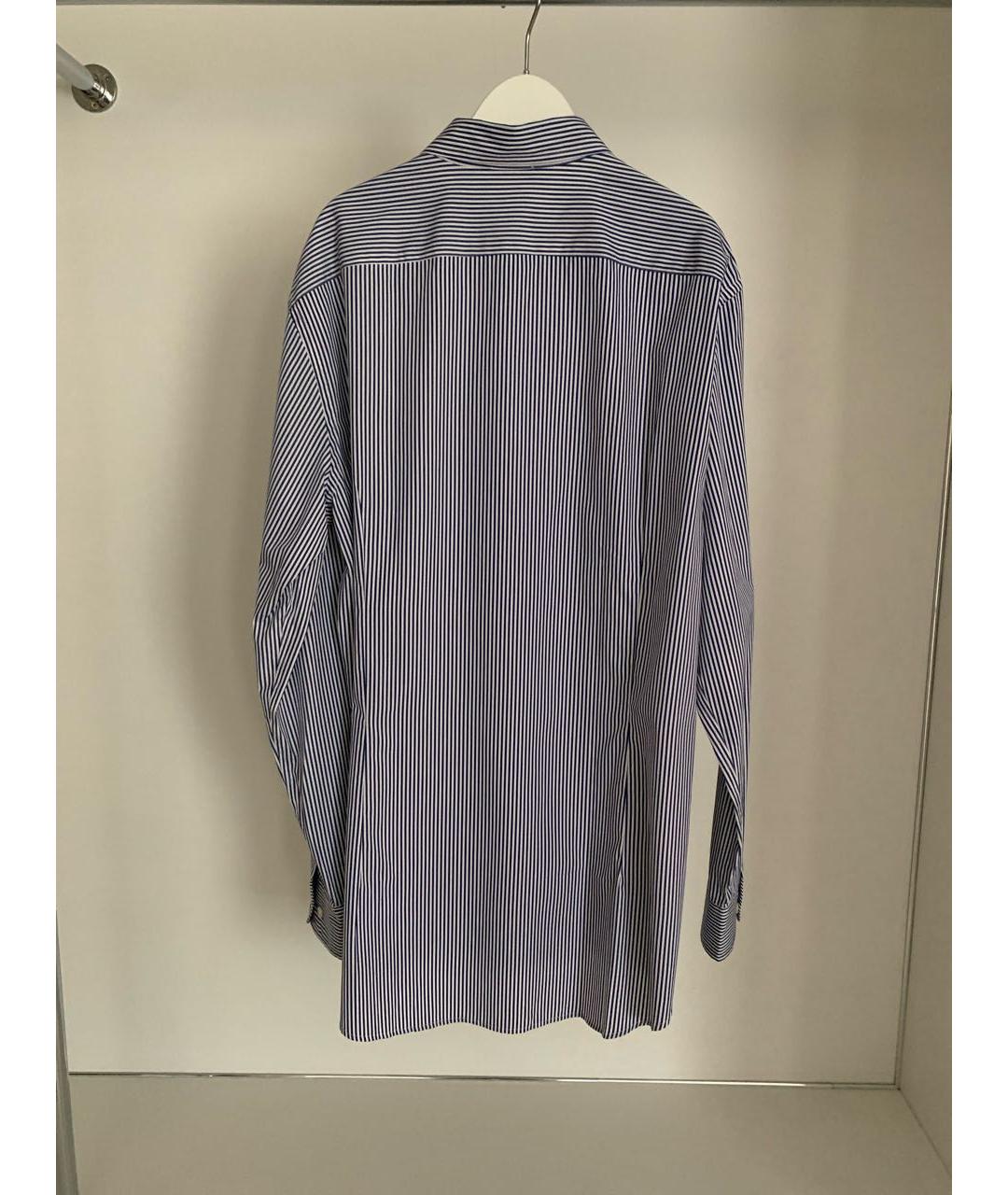 ETRO Синяя хлопковая классическая рубашка, фото 2