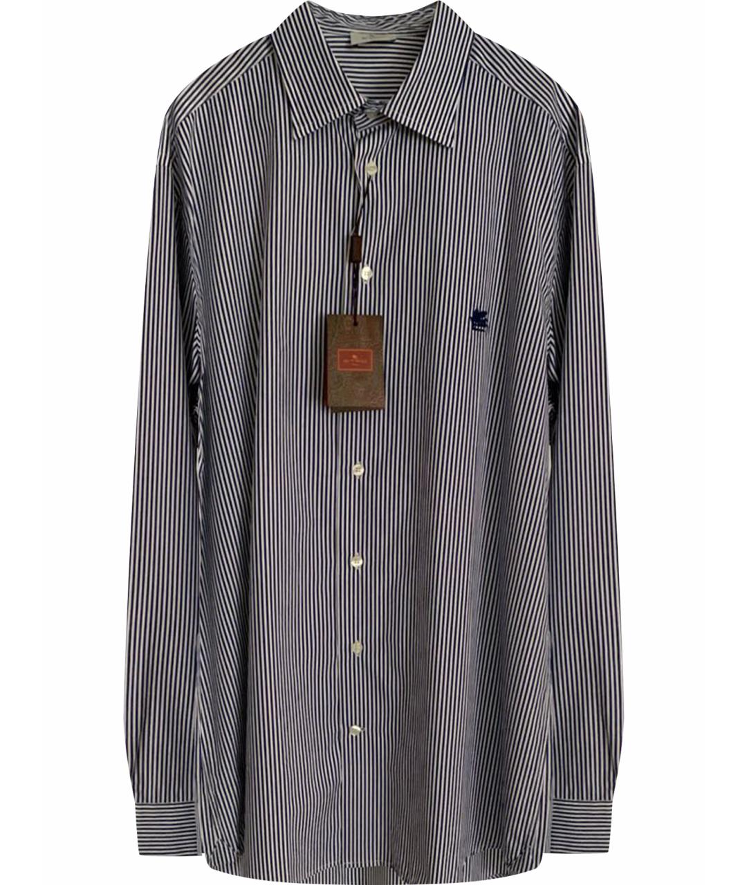 ETRO Синяя хлопковая классическая рубашка, фото 1