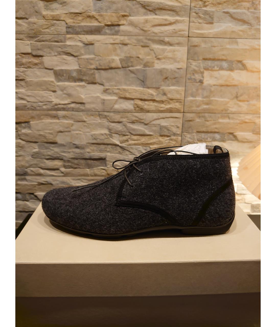 EMPORIO ARMANI Серые низкие ботинки, фото 10