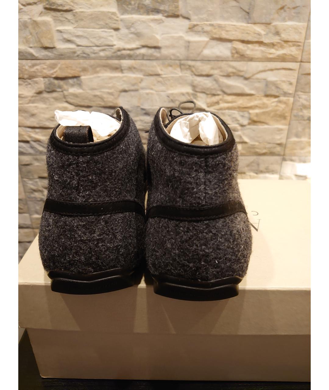 EMPORIO ARMANI Серые низкие ботинки, фото 4
