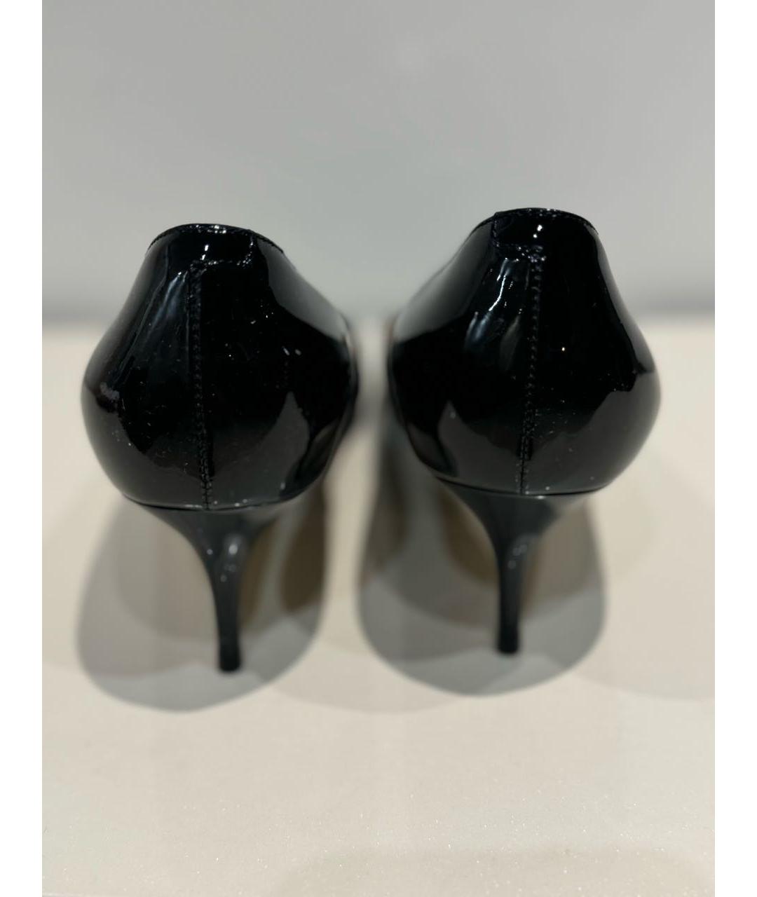 JIMMY CHOO Черные туфли из лакированной кожи, фото 4