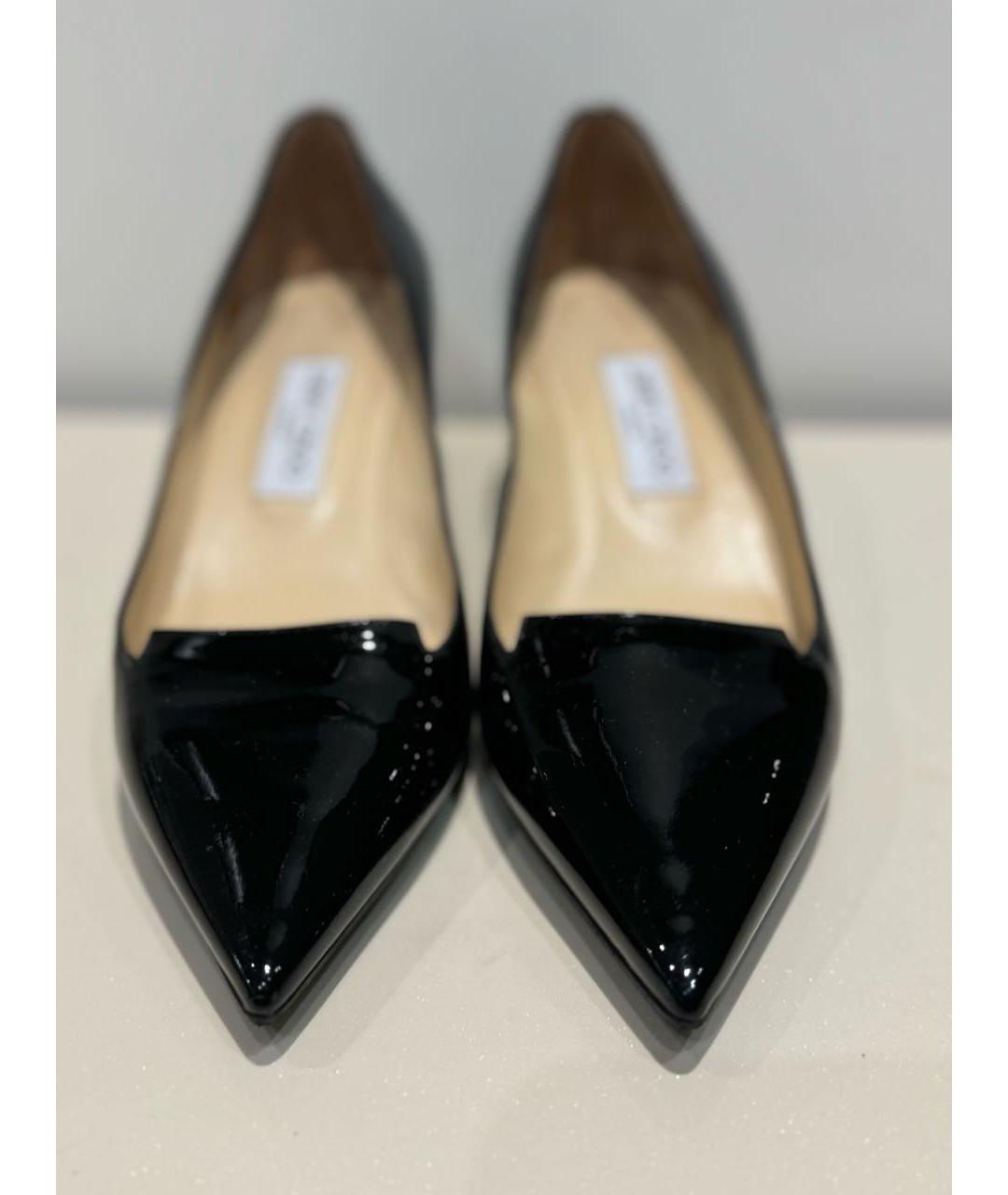 JIMMY CHOO Черные туфли из лакированной кожи, фото 2