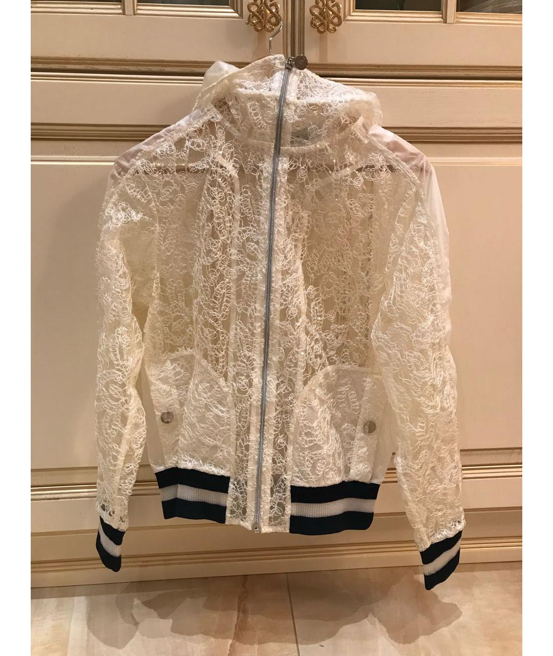 CHANEL Белая полиэстеровая куртка, фото 5