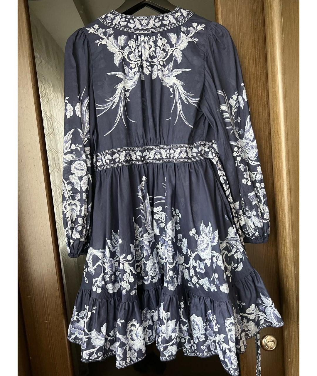 ZIMMERMANN Фиолетовое хлопковое коктейльное платье, фото 2