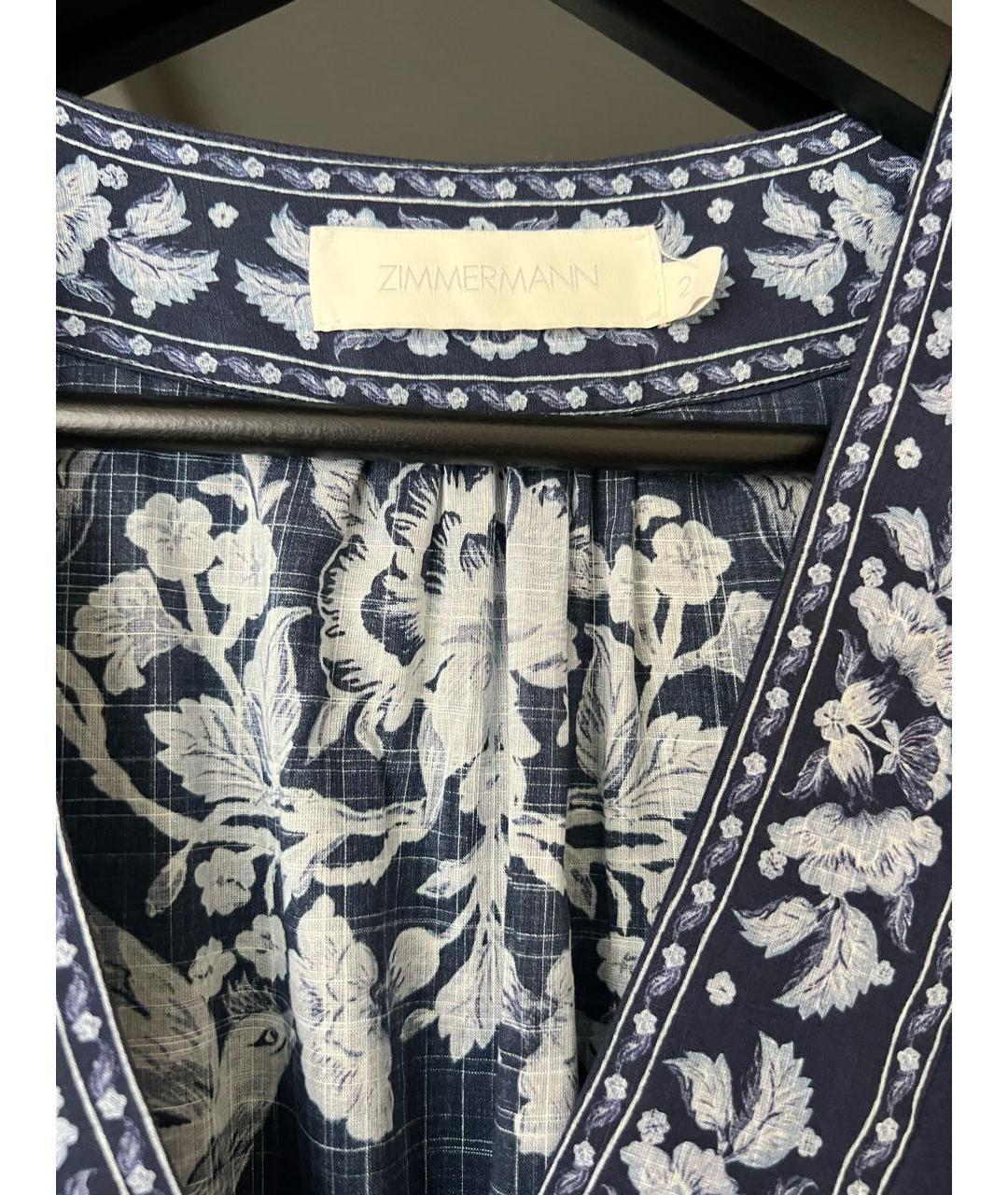 ZIMMERMANN Фиолетовое хлопковое коктейльное платье, фото 5
