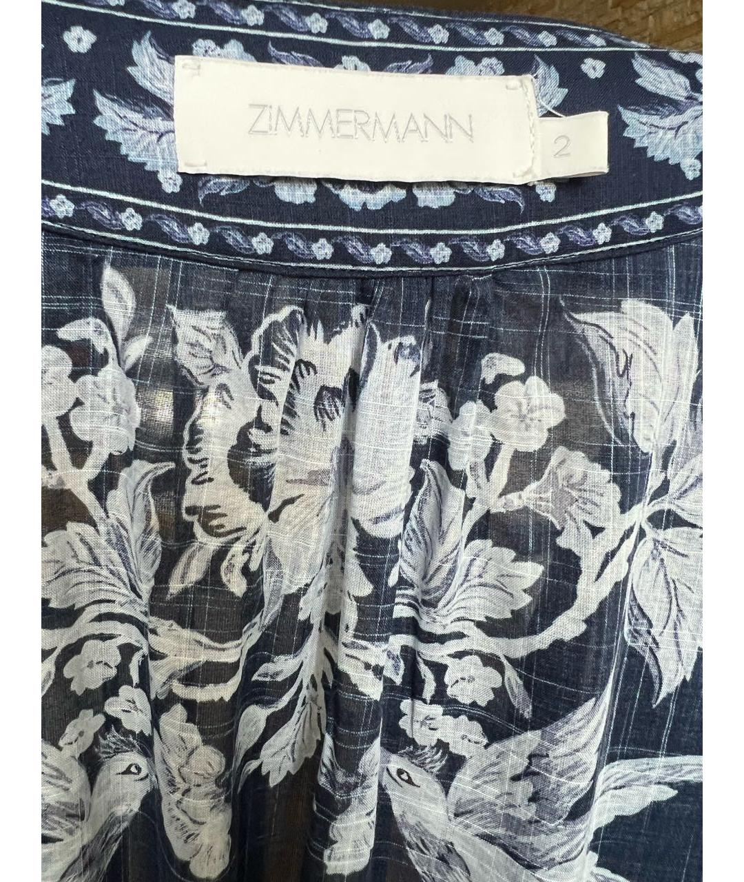 ZIMMERMANN Фиолетовое хлопковое коктейльное платье, фото 3