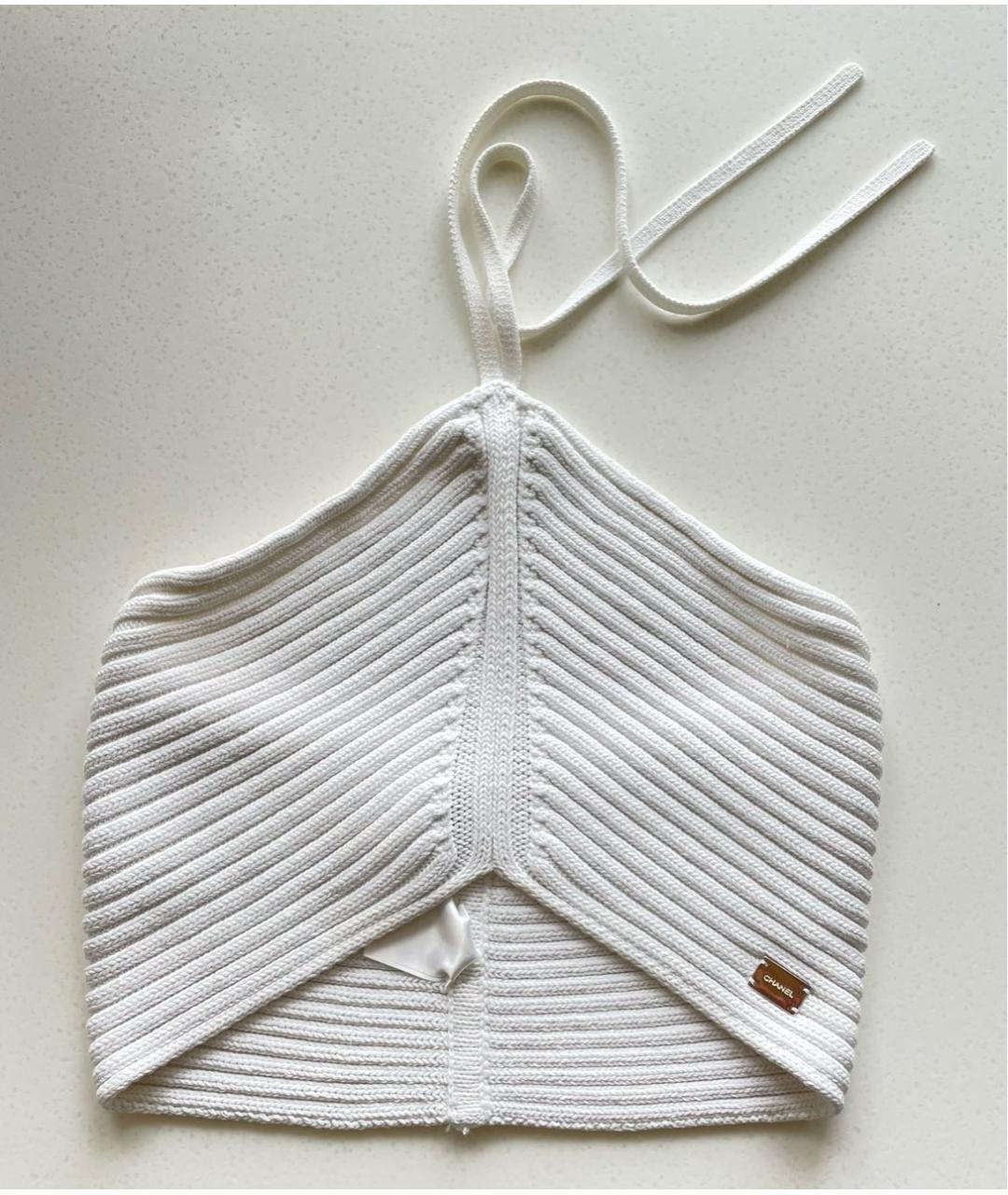 CHANEL Белая майка, фото 8