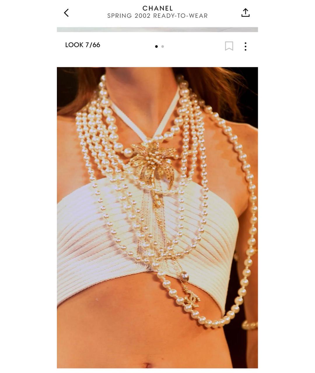 CHANEL Белая майка, фото 7