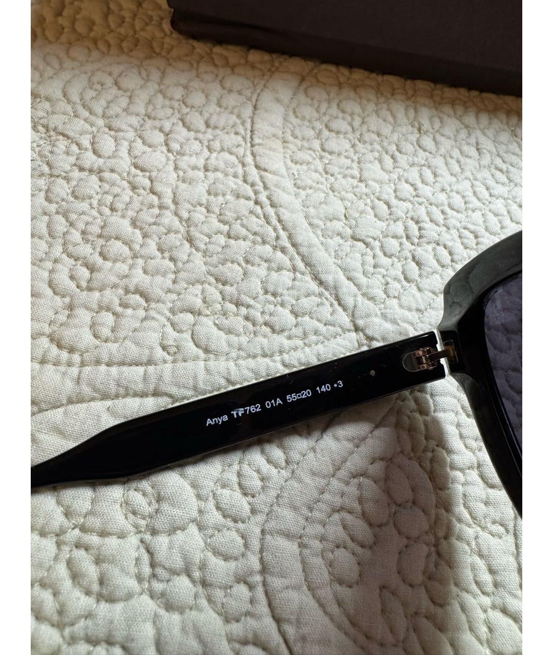 TOM FORD Черные пластиковые солнцезащитные очки, фото 7