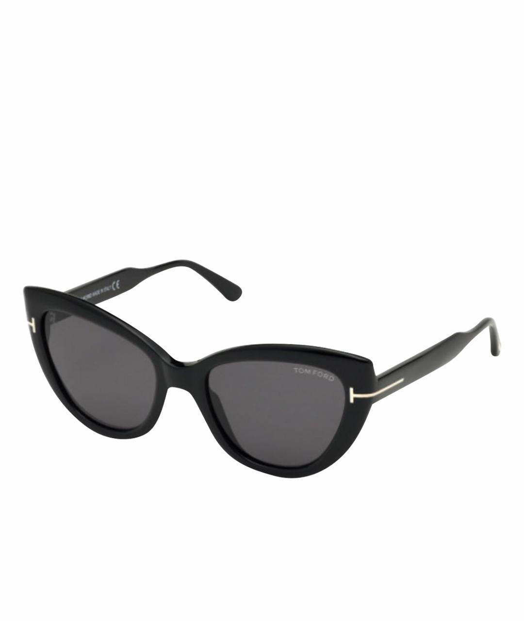TOM FORD Черные пластиковые солнцезащитные очки, фото 1
