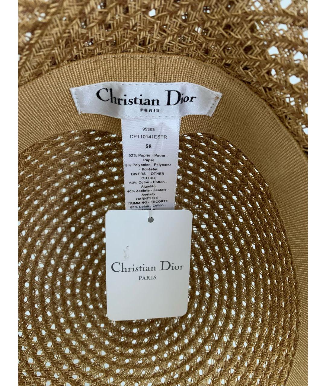 CHRISTIAN DIOR Соломенная шляпа, фото 7