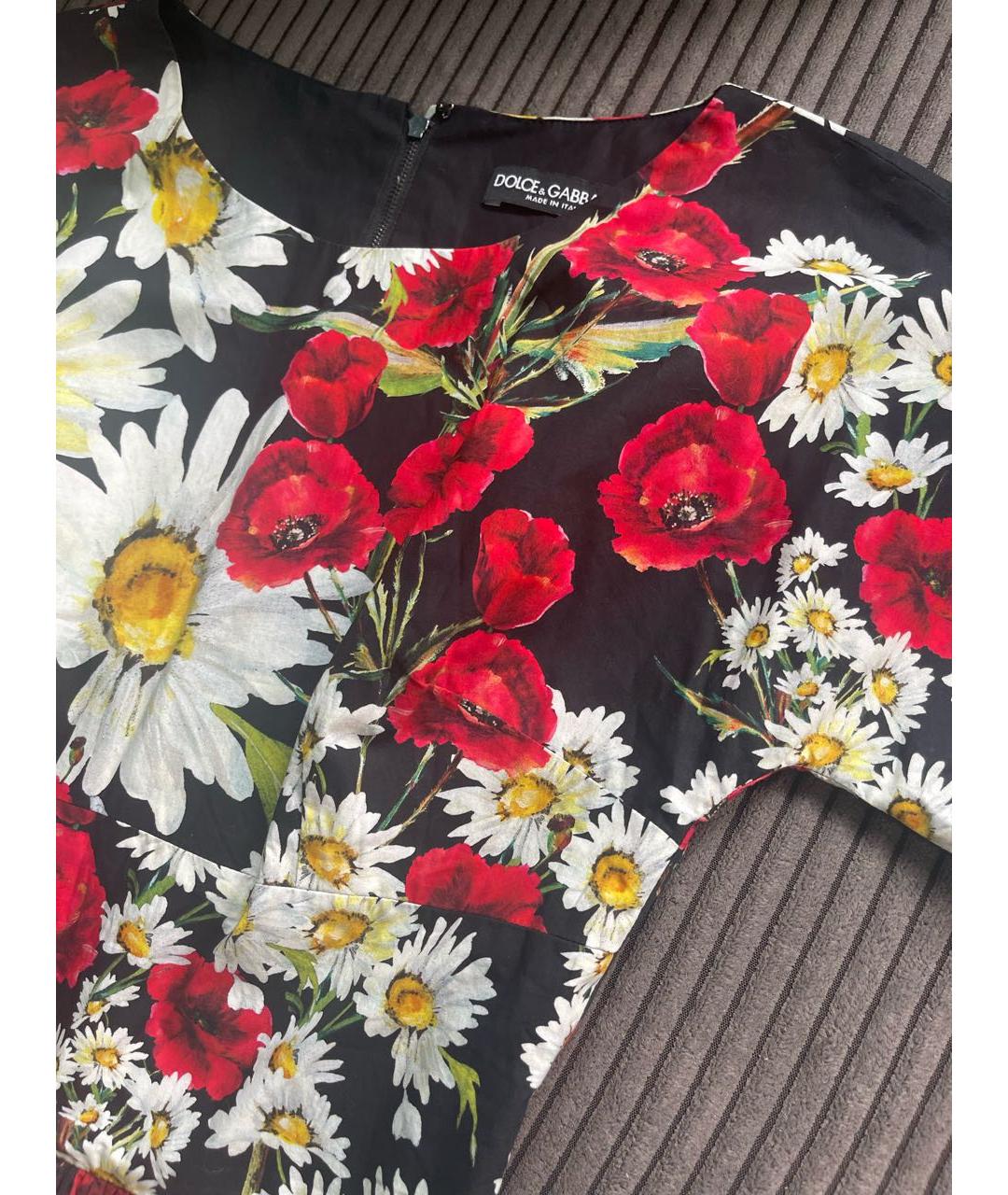 DOLCE&GABBANA Черное повседневное платье, фото 3