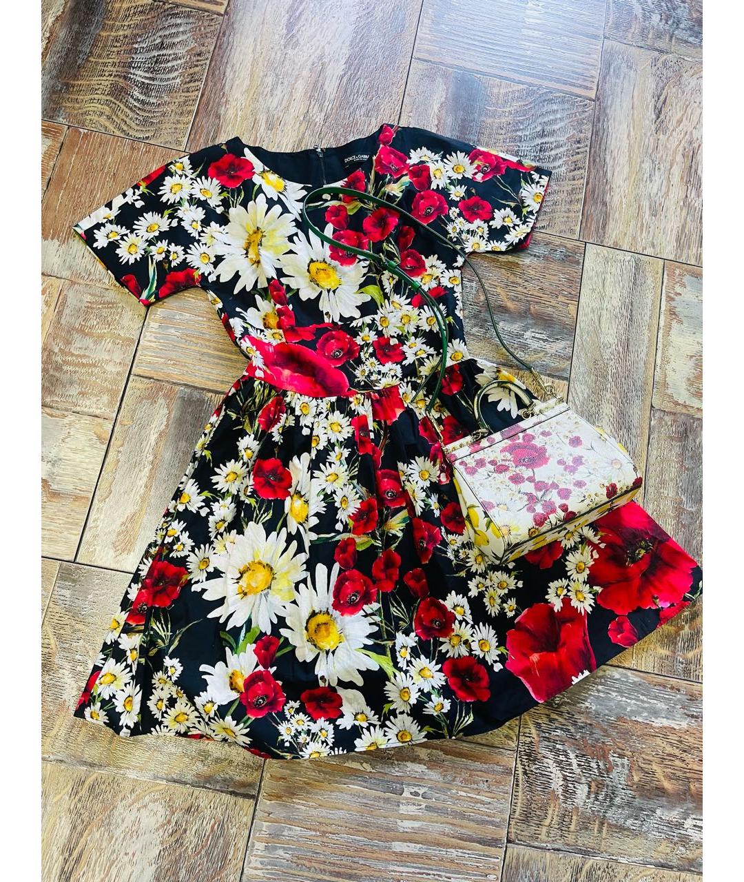 DOLCE&GABBANA Черное повседневное платье, фото 6