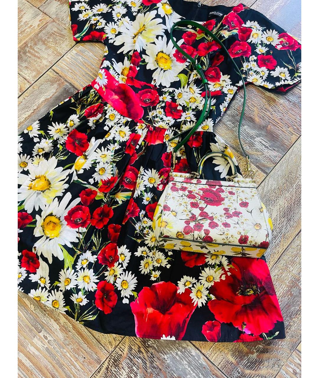 DOLCE&GABBANA Черное повседневное платье, фото 5