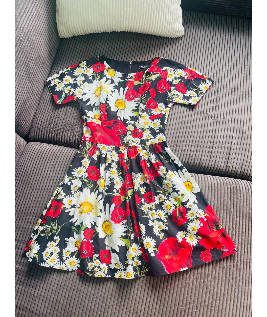 DOLCE&GABBANA Черное повседневное платье, фото 5