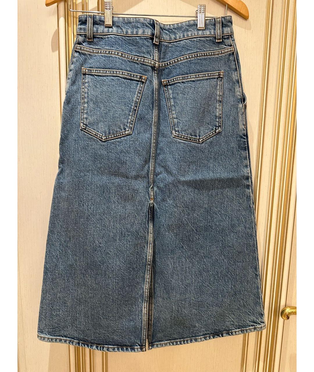 STELLA MCCARTNEY Синяя деним юбка макси, фото 2