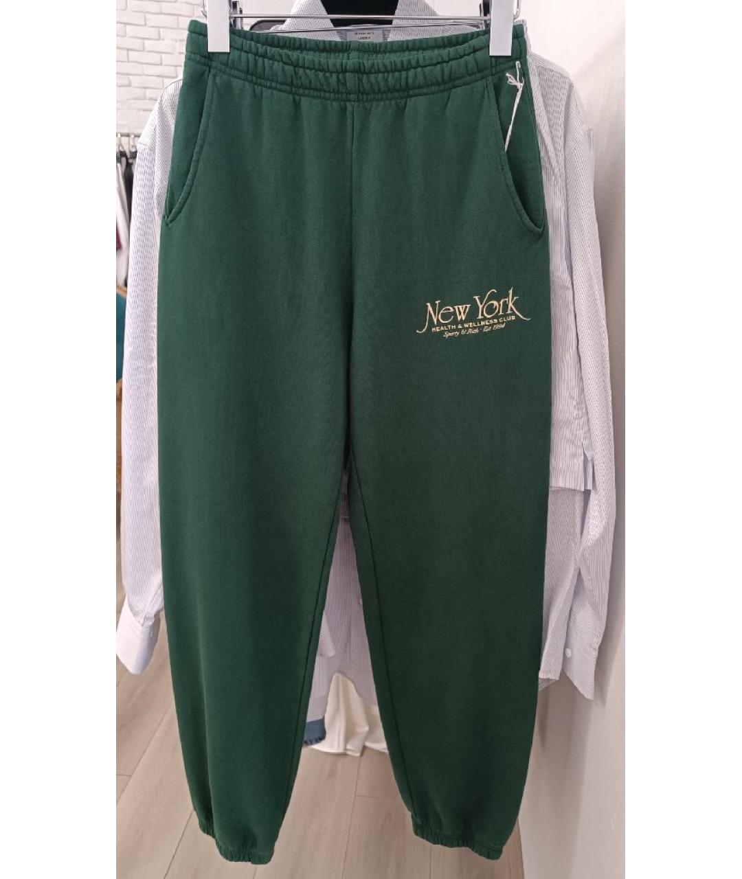 SPORTY AND RICH Зеленый хлопковый спортивные костюмы, фото 2