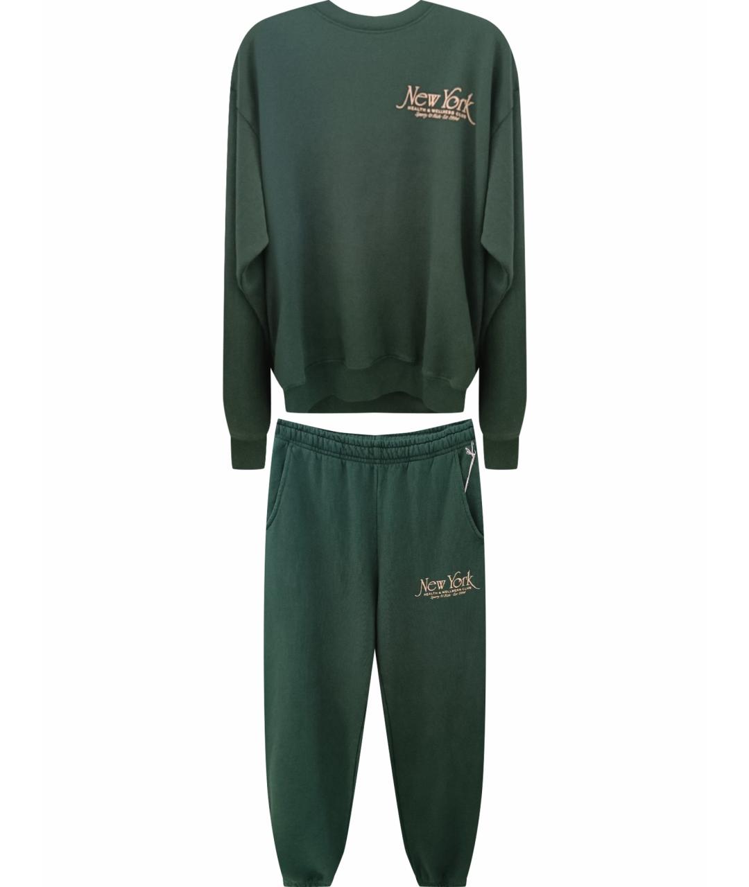 SPORTY AND RICH Зеленый хлопковый спортивные костюмы, фото 1