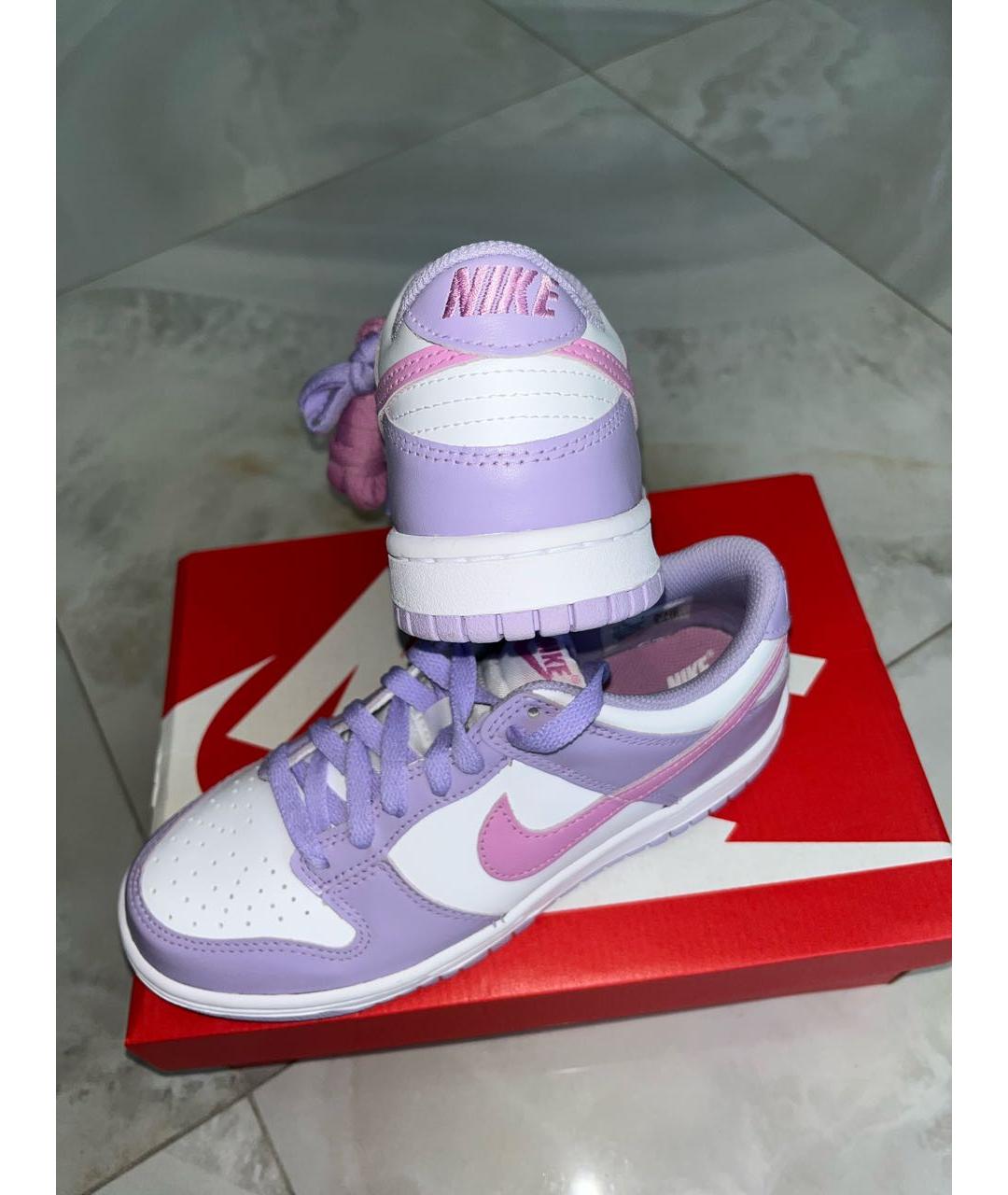 NIKE Белые кожаные кроссовки, фото 4