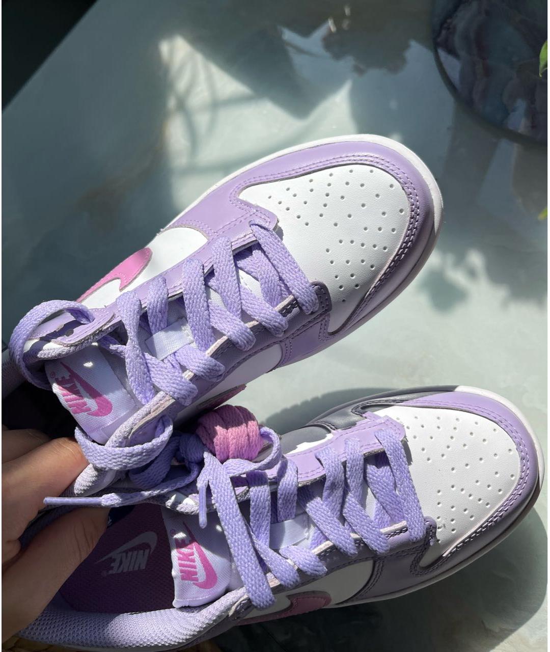 NIKE Белые кожаные кроссовки, фото 8