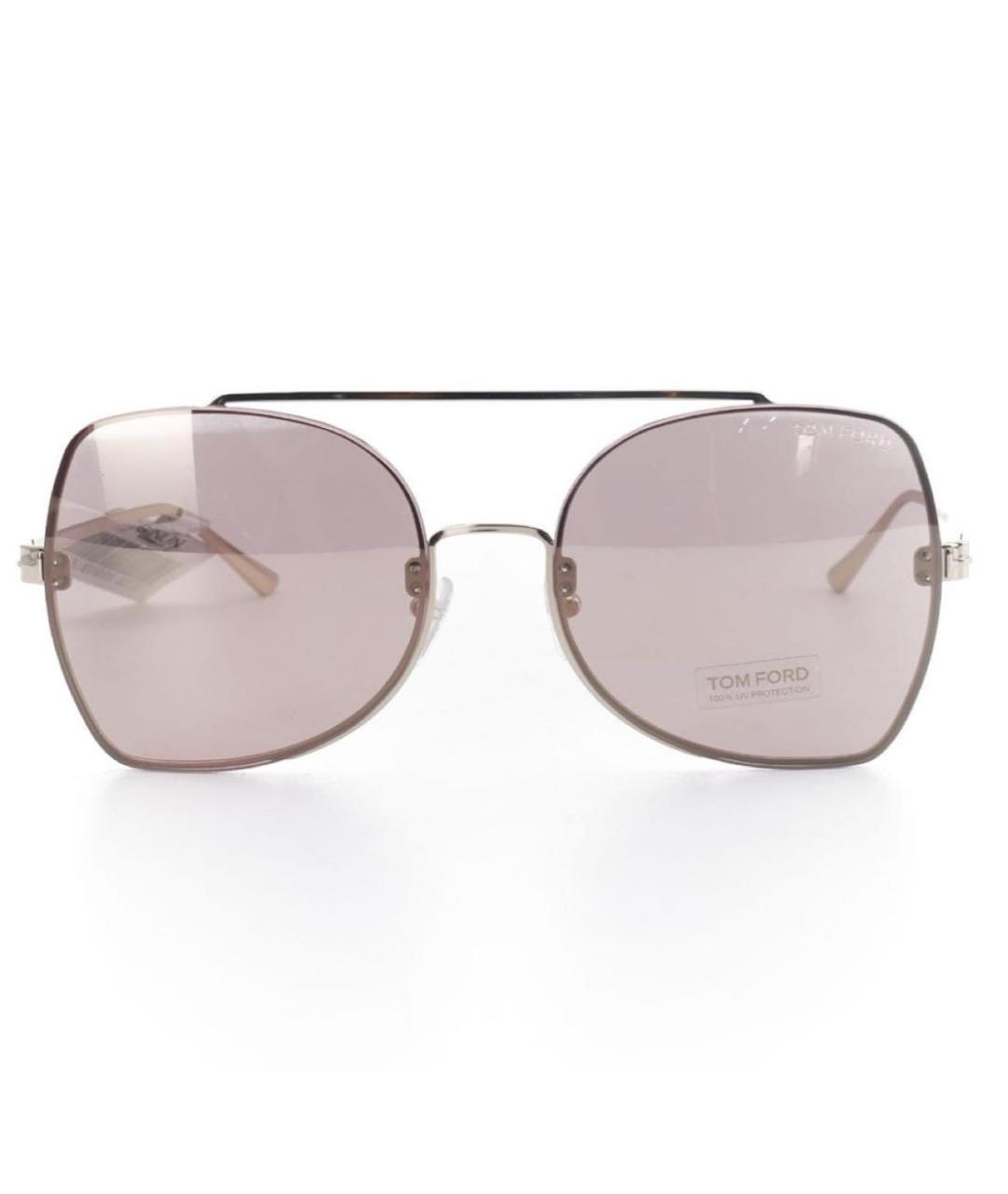TOM FORD Розовые металлические солнцезащитные очки, фото 8