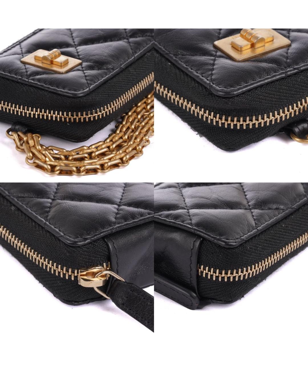 CHANEL Черная кожаная сумка через плечо, фото 8